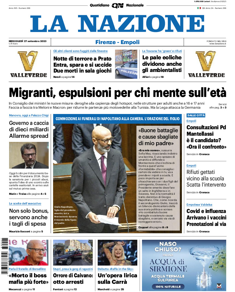 Empoli - mercoledì 27 Settembre 2023 20230927 N CRN 17