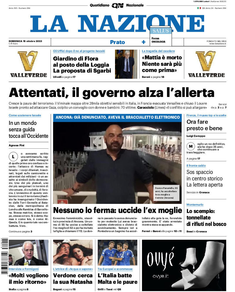 Prato - domenica 15 Ottobre 2023