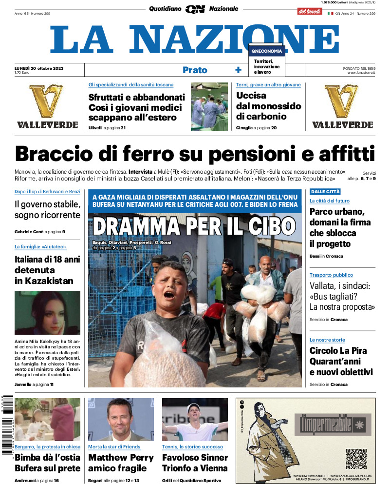 Prato - lunedì 30 Ottobre 2023