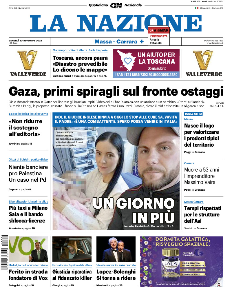 Massa Carrara - venerdì 10 Novembre 2023