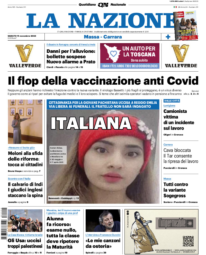 Massa Carrara - sabato 11 Novembre 2023