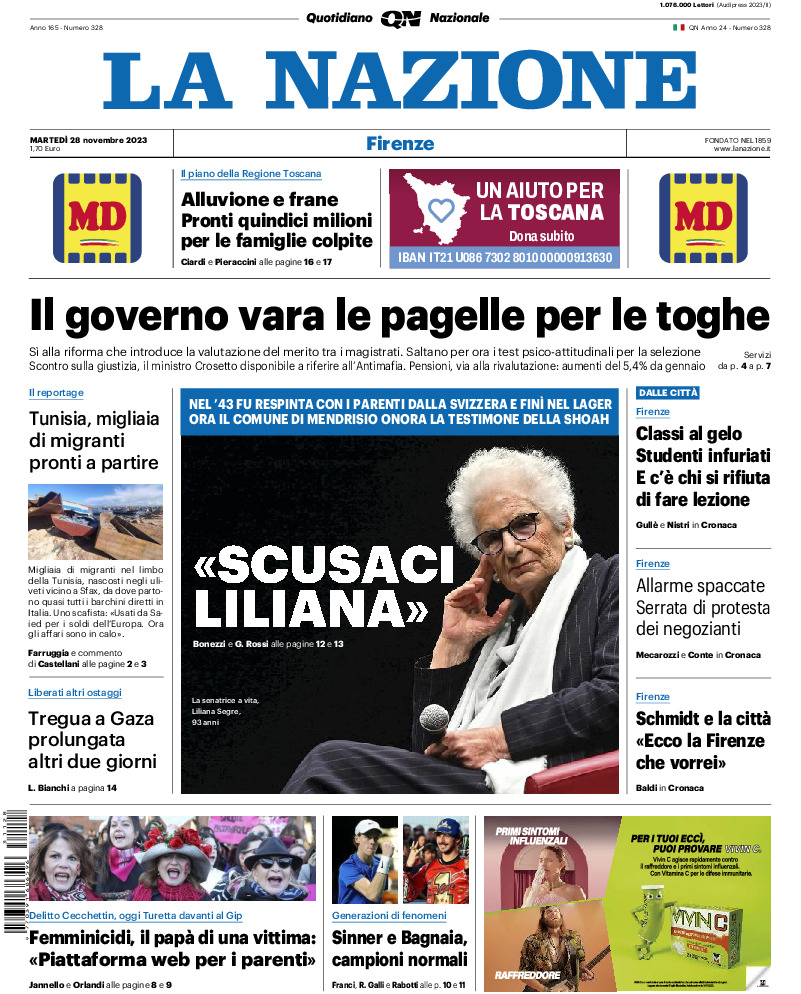 Firenze - martedì 28 Novembre 2023