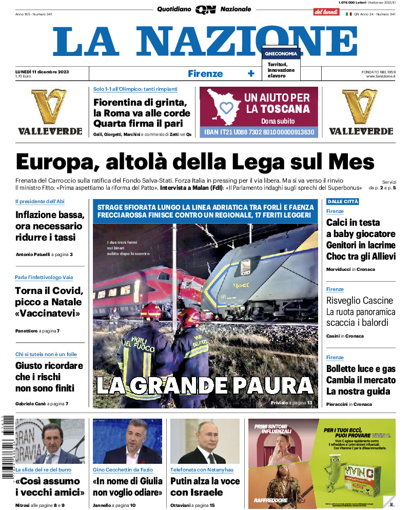 Firenze - lunedì 11 Dicembre 2023
