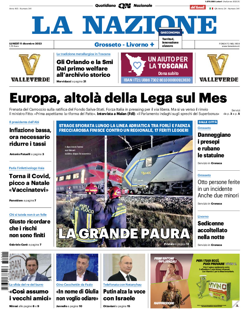 Livorno - lunedì 11 Dicembre 2023