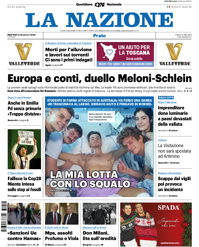 Prato - martedì 12 Dicembre 2023