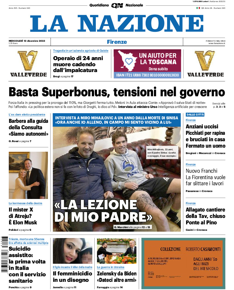 Firenze - mercoledì 13 Dicembre 2023