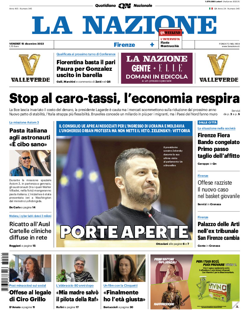 Firenze - venerdì 15 Dicembre 2023