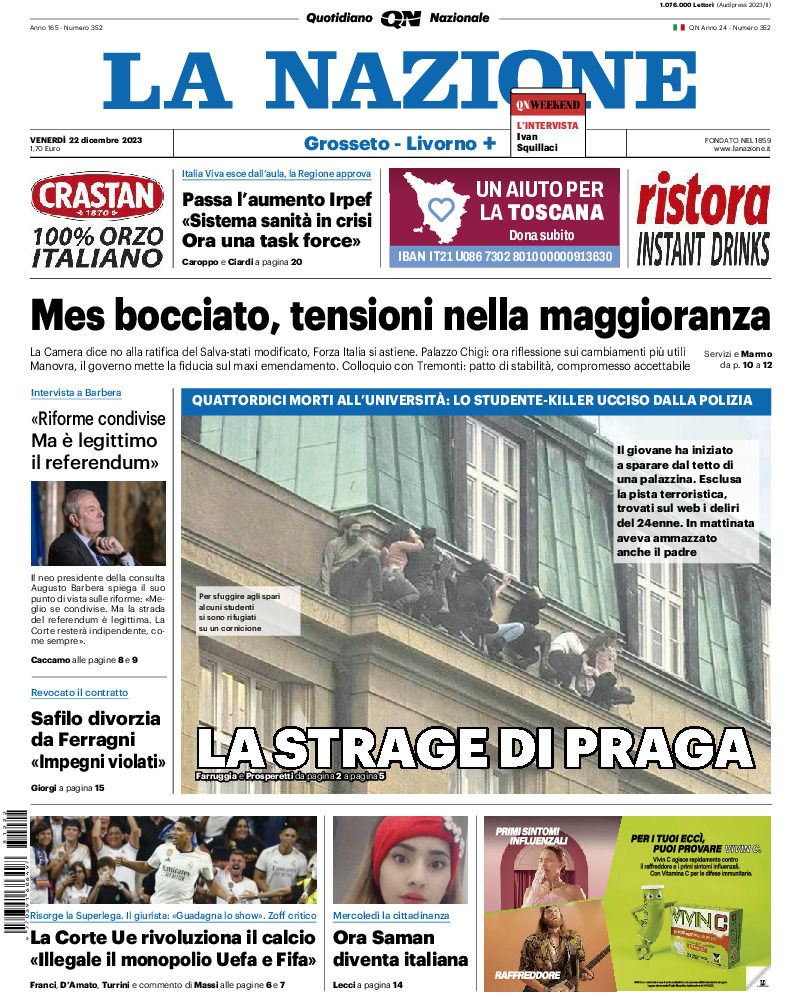 Livorno - venerdì 22 Dicembre 2023