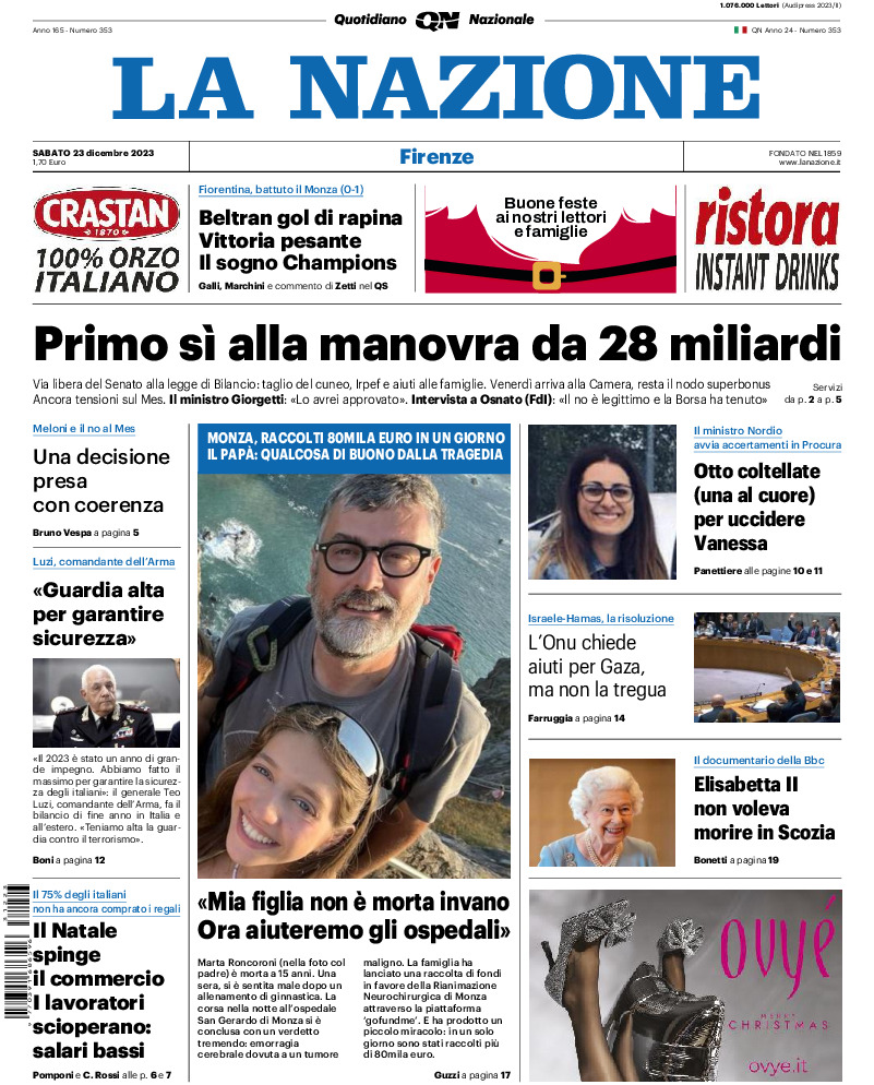 Firenze - sabato 23 Dicembre 2023