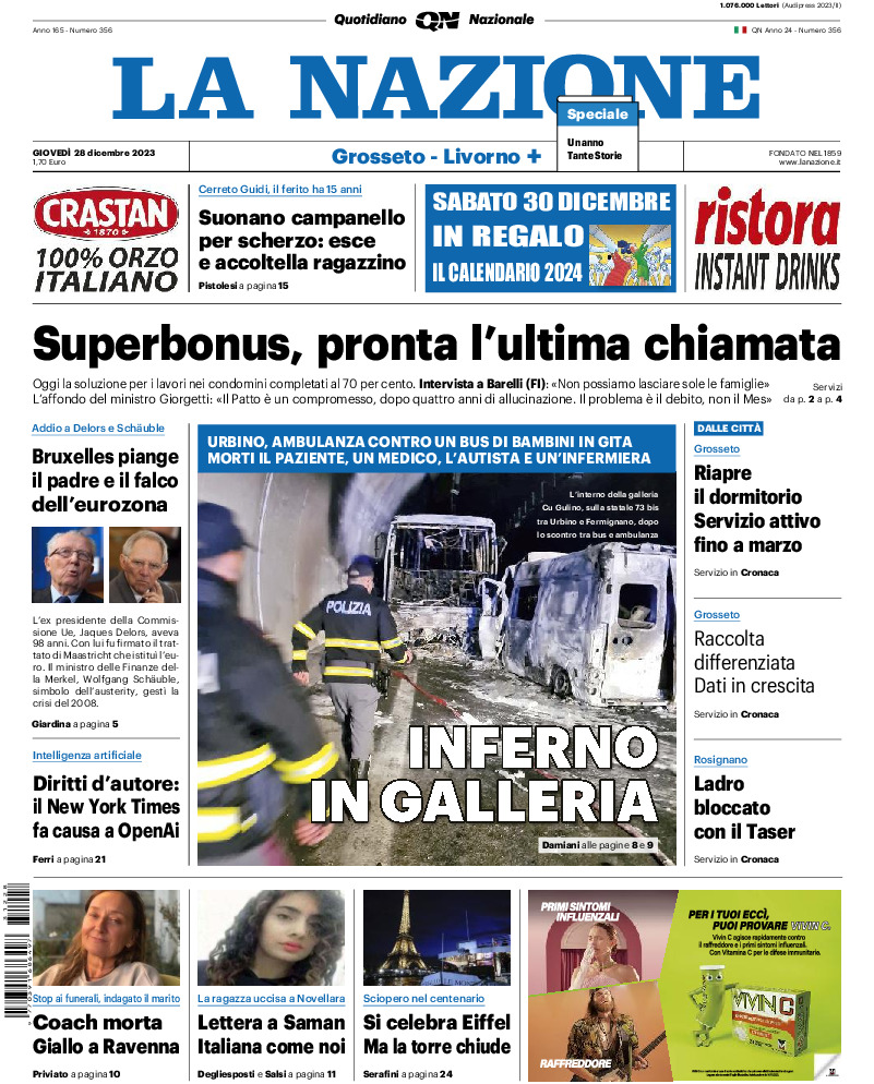 Livorno - giovedì 28 Dicembre 2023