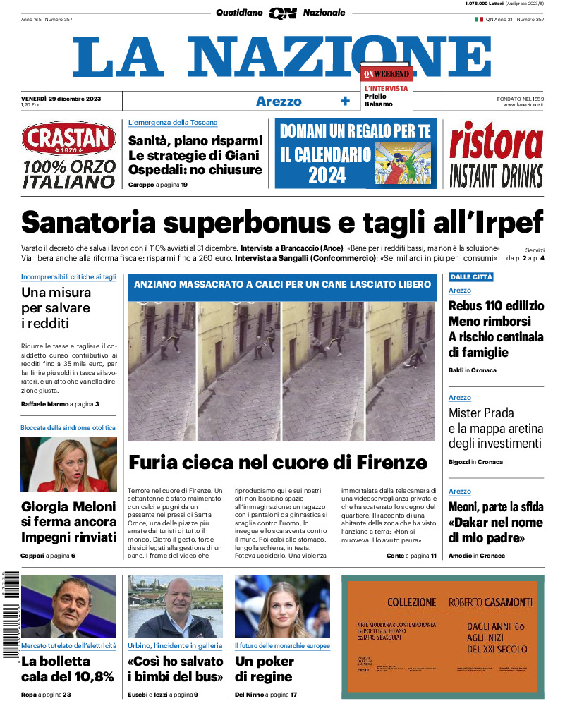 Arezzo - venerdì 29 Dicembre 2023