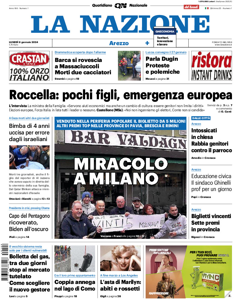 Arezzo - lunedì 08 Gennaio 2024