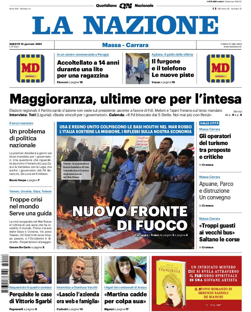 Massa Carrara - sabato 13 Gennaio 2024