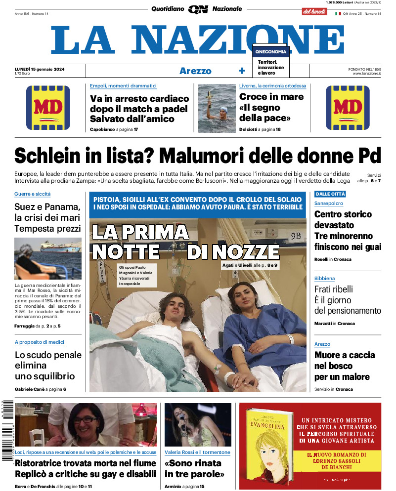 Arezzo - lunedì 15 Gennaio 2024
