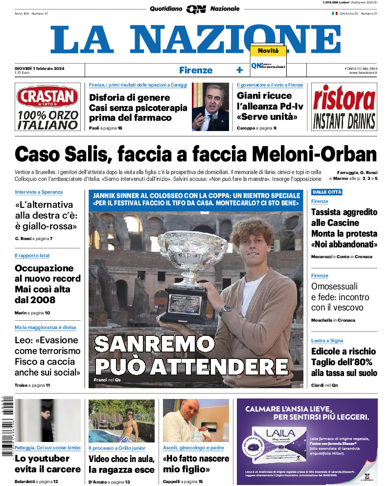 Firenze - giovedì 01 Febbraio 2024