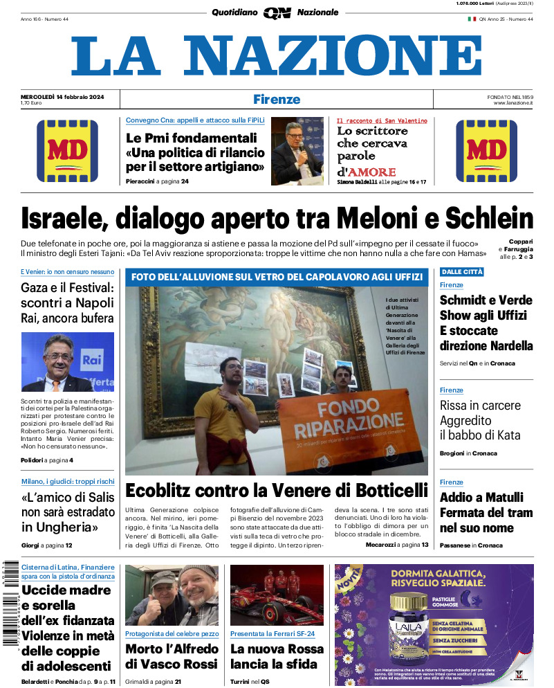Firenze - mercoledì 14 Febbraio 2024