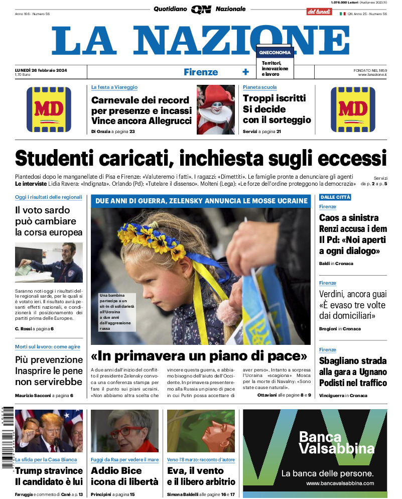 Firenze - lunedì 26 Febbraio 2024
