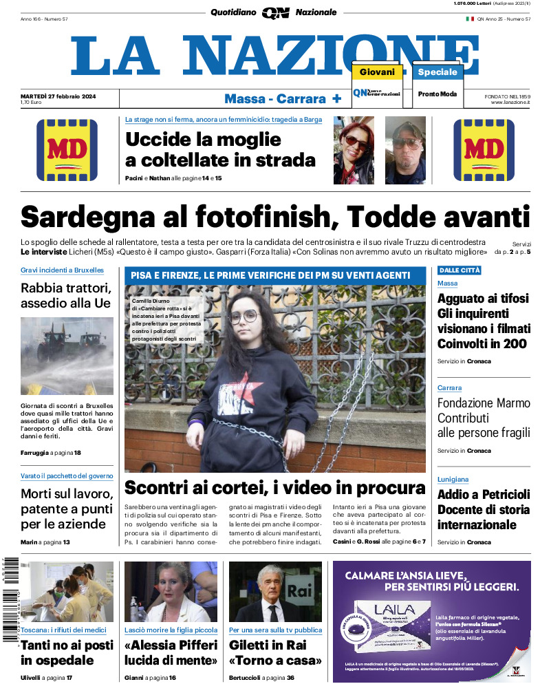 Massa Carrara - martedì 27 Febbraio 2024
