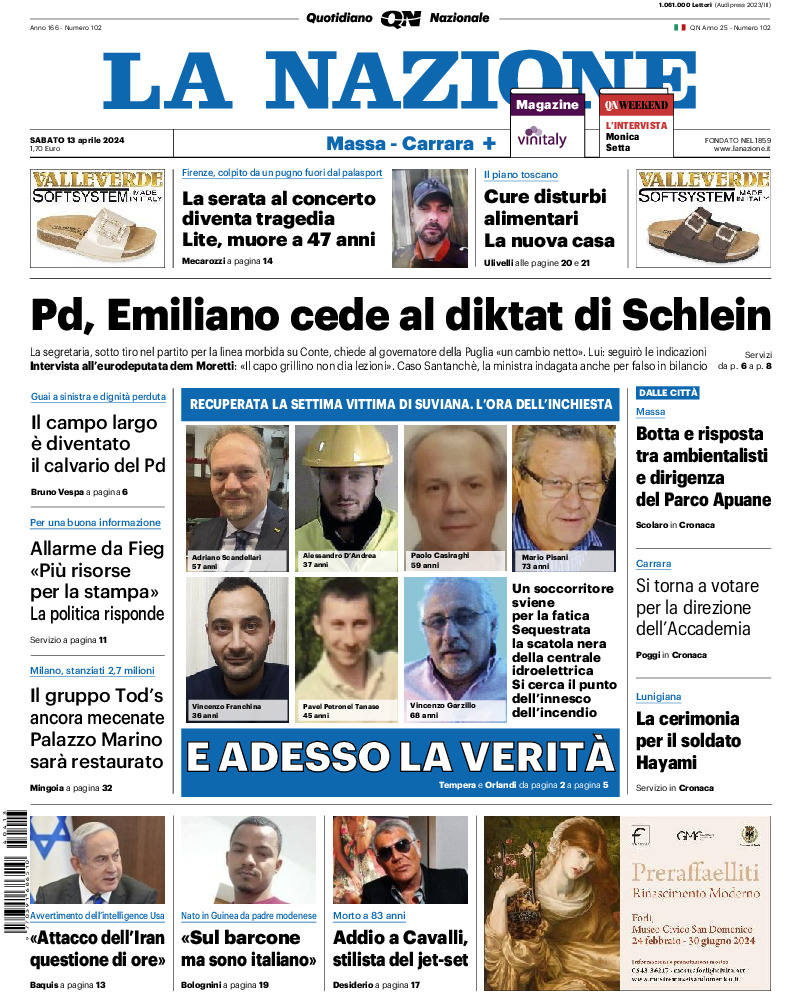 Massa Carrara - sabato 13 Aprile 2024