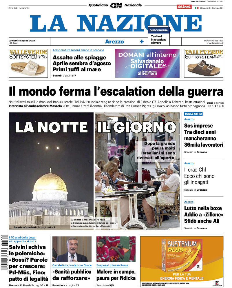 Arezzo - lunedì 15 Aprile 2024