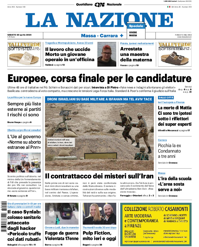 Massa Carrara - sabato 20 Aprile 2024