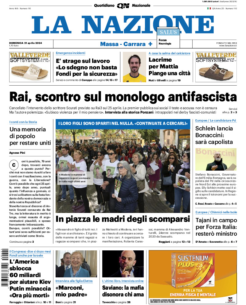 Massa Carrara - domenica 21 Aprile 2024