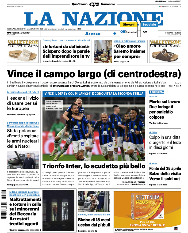 Arezzo - martedì 23 Aprile 2024