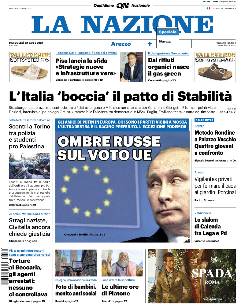 Arezzo - mercoledì 24 Aprile 2024