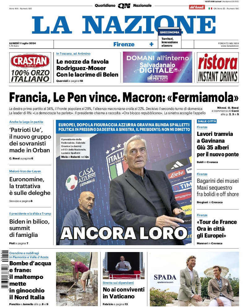 Firenze - lunedì 01 Luglio 2024