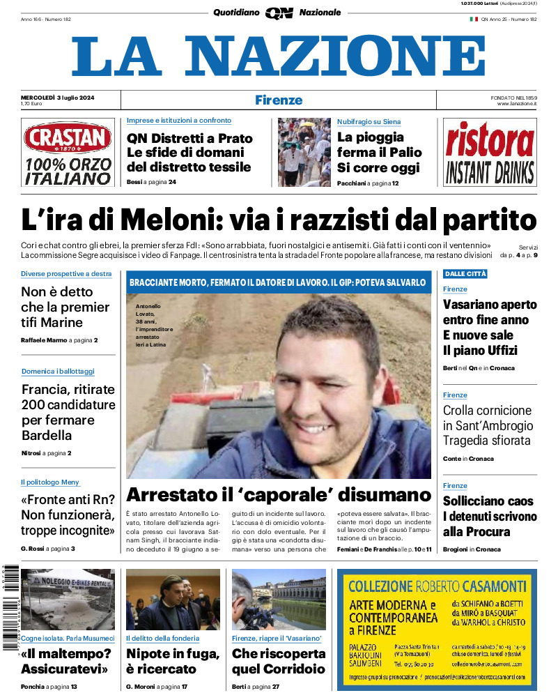 Firenze - mercoledì 03 Luglio 2024