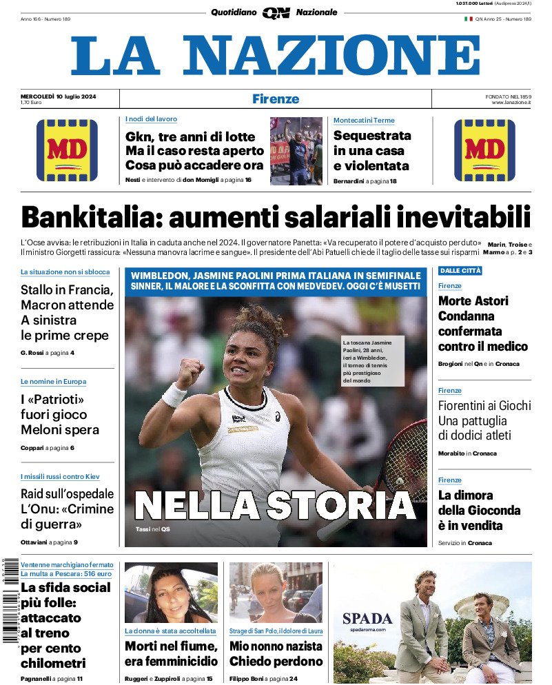 Firenze - mercoledì 10 Luglio 2024
