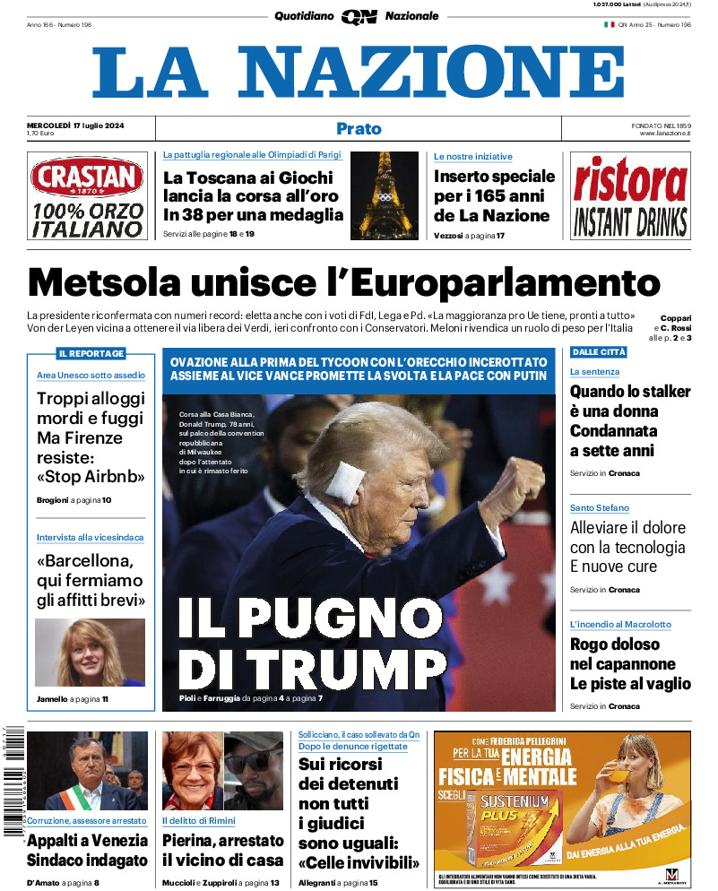 Prato - mercoledì 17 Luglio 2024