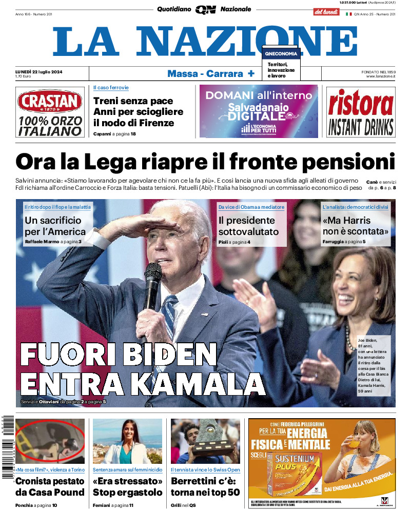 Massa Carrara - lunedì 22 Luglio 2024
