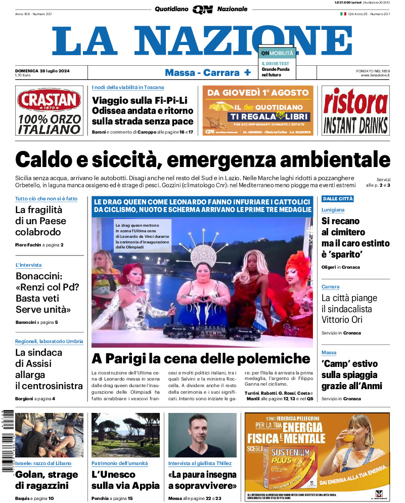 Massa Carrara - domenica 28 Luglio 2024
