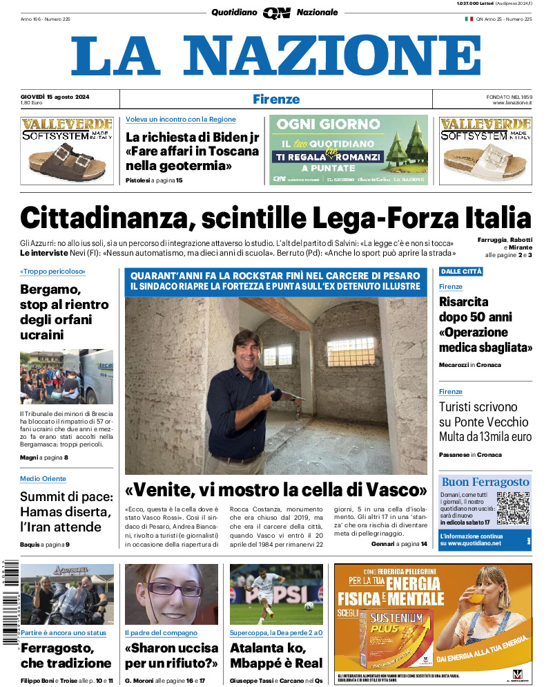 Firenze - giovedì 15 Agosto 2024