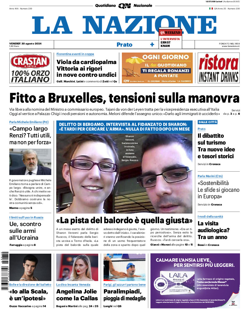 Prato - venerdì 30 Agosto 2024