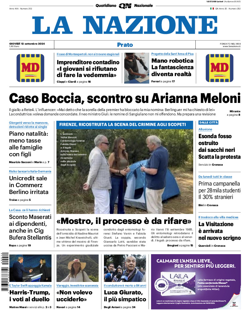 Prato - giovedì 12 Settembre 2024