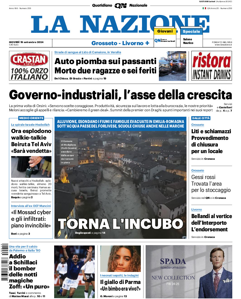 Livorno - giovedì 19 Settembre 2024