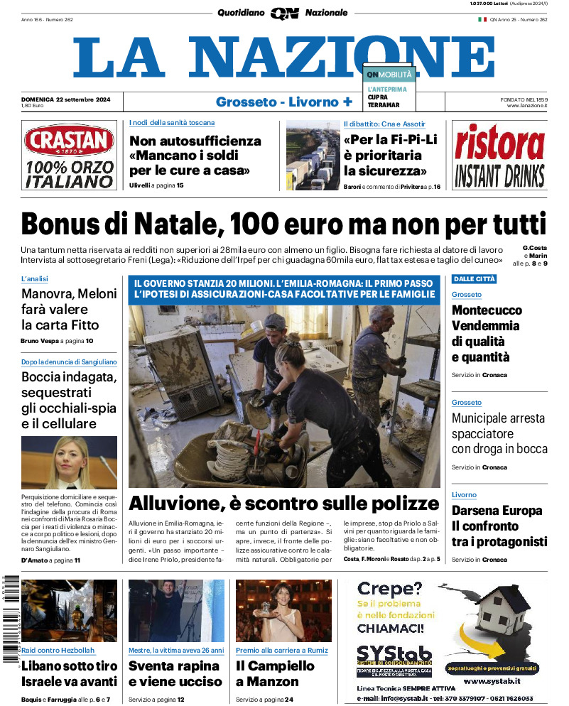 Livorno - domenica 22 Settembre 2024