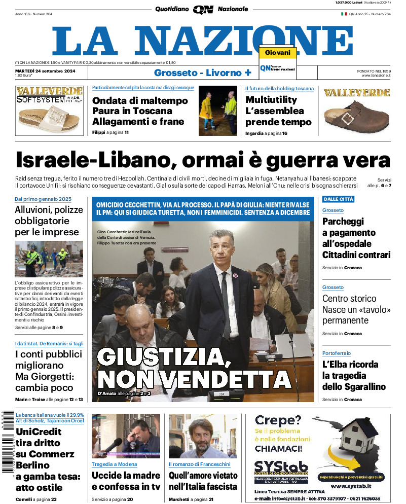 Livorno - martedì 24 Settembre 2024