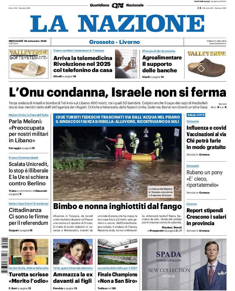 Livorno - mercoledì 25 Settembre 2024