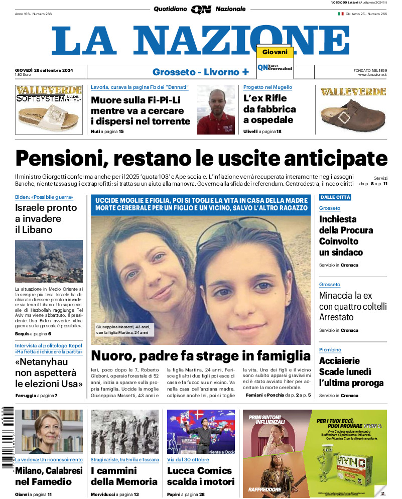 Livorno - giovedì 26 Settembre 2024