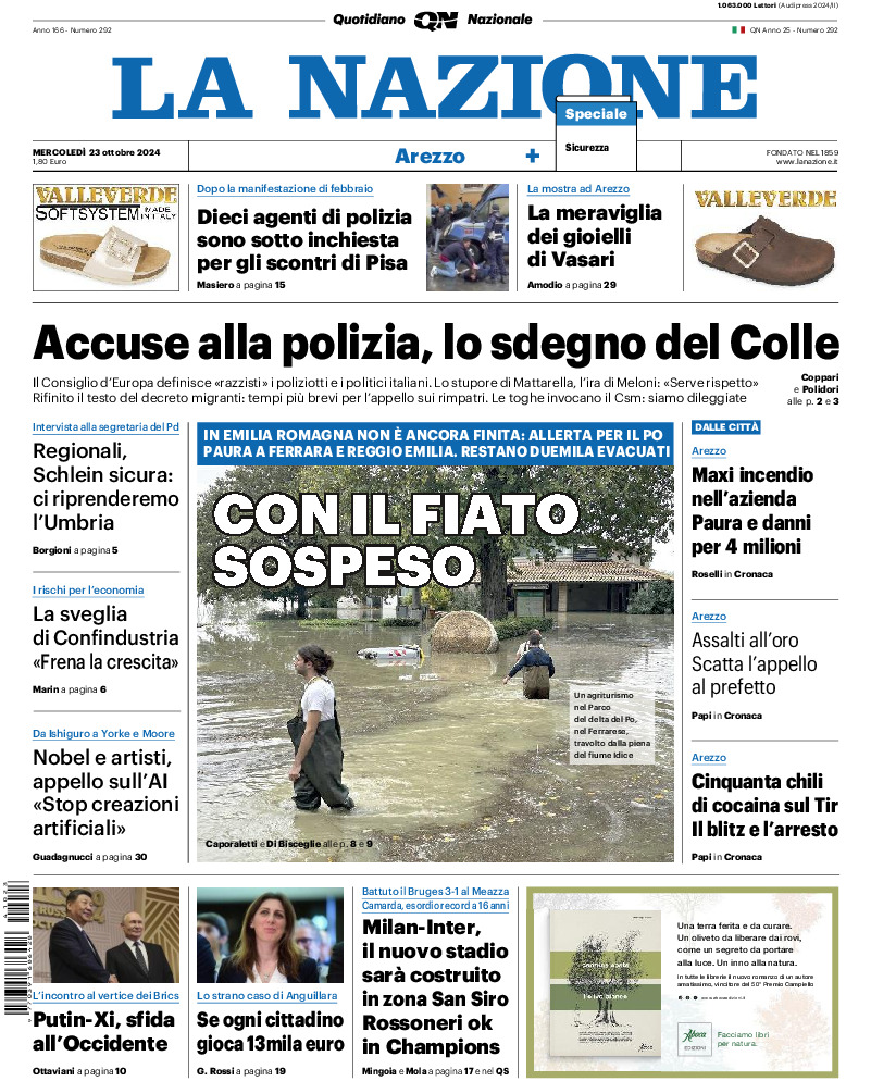 Arezzo - mercoledì 23 Ottobre 2024