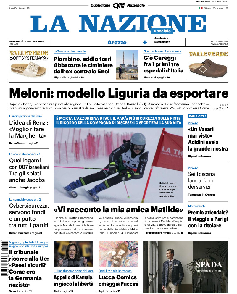 Arezzo - mercoledì 30 Ottobre 2024