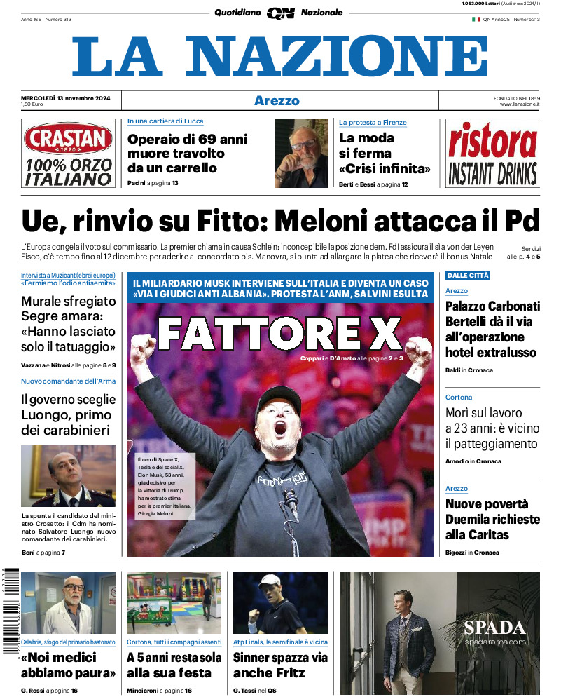 Arezzo - mercoledì 13 Novembre 2024