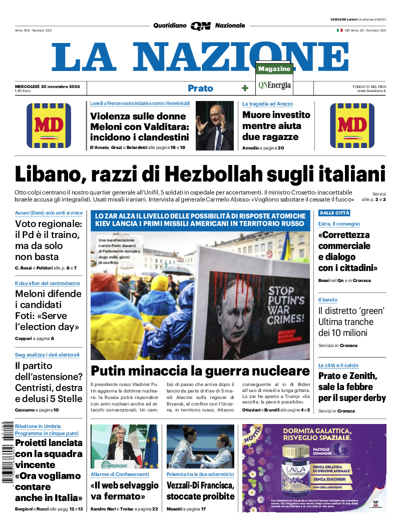 Prato - mercoledì 20 Novembre 2024