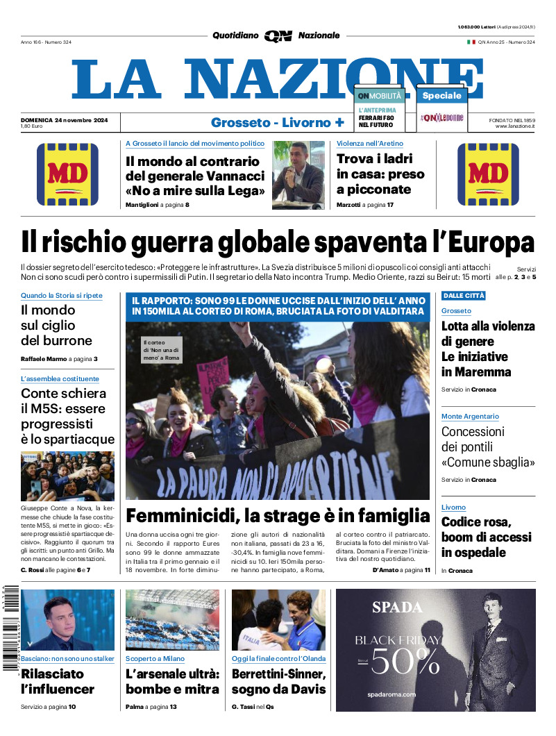 Livorno - domenica 24 Novembre 2024