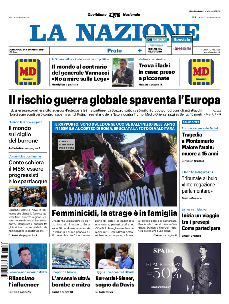 Prato - domenica 24 Novembre 2024