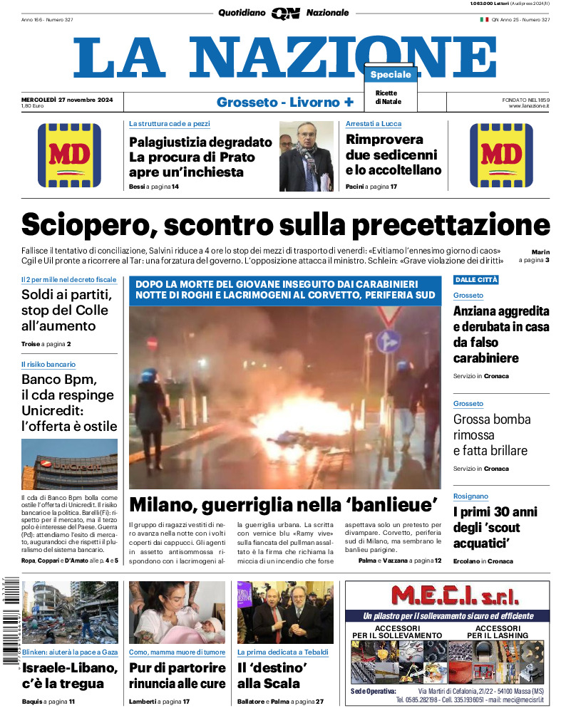 Livorno - mercoledì 27 Novembre 2024