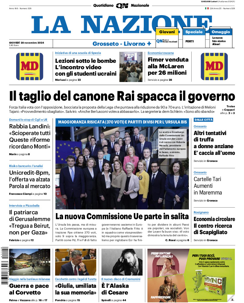 Livorno - giovedì 28 Novembre 2024